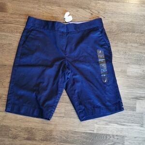 𝅺Nautica Navy Blue Bermuda Golf Shorts New 6